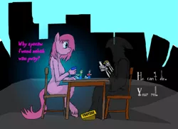 Size: 1249x908 | Tagged: anthro, anthro fluffy, artist:fluffsplosion, derpibooru import, fluffy pony, grim reaper, safe, yahtzee (game)