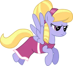 Size: 6918x6317 | Tagged: safe, artist:budgieflitter, derpibooru import, cloud kicker, pegasus, pony, hearth's warming eve (episode), absurd resolution, background pony, clothes, dress, female, flying, hearth's warming eve, mare, pegasus tribe, simple background, solo, transparent background, vector