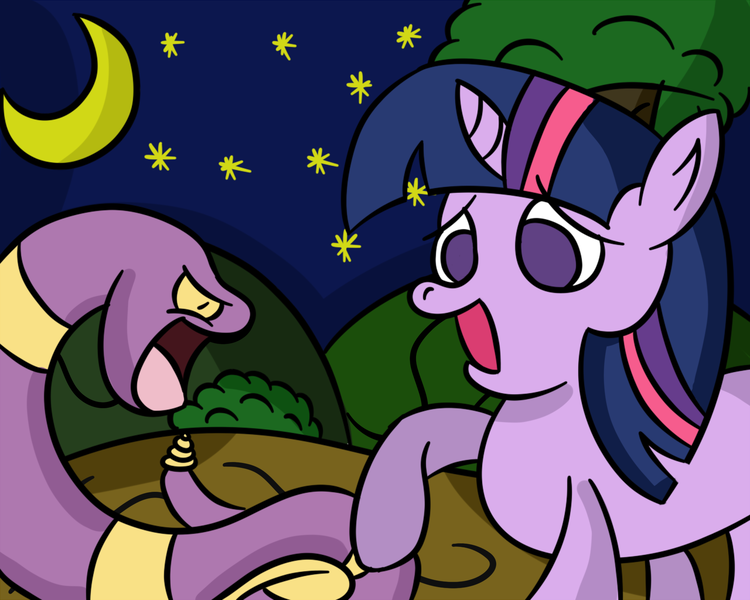 Size: 1920x1536 | Tagged: artist:skweebl, crossover, derpibooru import, ekans, pokémon, safe, snake, twilight sparkle