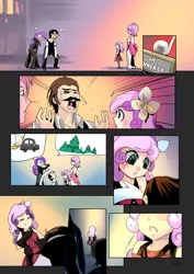 Size: 905x1280 | Tagged: artist:bakki, comic, cookie crumbles, cookieflanks, derpibooru import, female, hondo flanks, human, humanized, light skin, male, rarity, rarity's parents, safe, shipping, straight, sweetie belle
