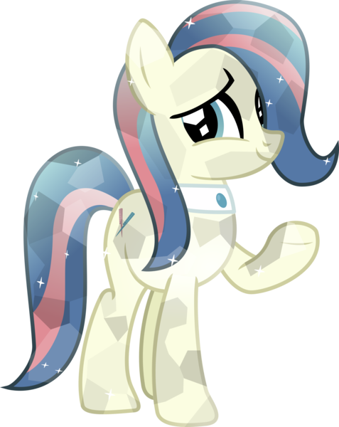 Size: 3549x4464 | Tagged: safe, artist:vector-brony, derpibooru import, bonna fide, glamour gleam, crystal pony, pony, honeycomb (g4), simple background, solo, transparent background, vector