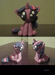 Size: 766x1044 | Tagged: safe, artist:pika-robo, derpibooru import, twilight sparkle, twilight sparkle (alicorn), alicorn, pony, chibi, clay, craft, female, irl, mare, photo, sculpture