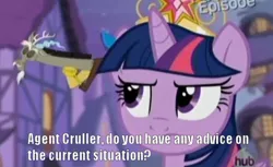 Size: 500x306 | Tagged: safe, derpibooru import, discord, twilight sparkle, twilight sparkle (alicorn), alicorn, pony, princess twilight sparkle (episode), caption, female, image macro, mare, micro, psychonauts, text