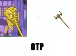 Size: 823x601 | Tagged: derpibooru import, exploitable meme, meme, millennium rod, otp, safe, scepter, shipping, twilight scepter, yu-gi-oh!