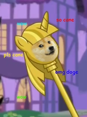 Size: 303x408 | Tagged: alicorn, derpibooru import, doge, doge scepter, exploitable meme, meme, memeception, princess twilight sparkle (episode), safe, scepter, solo, twilight scepter, twilight scepter meme, twilight sparkle, twilight sparkle (alicorn)