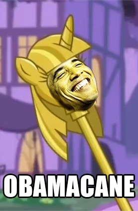 Size: 277x423 | Tagged: alicorn, american presidents, barack obama, caption, derpibooru import, edit, exploitable meme, human, image macro, meme, president, princess twilight sparkle (episode), safe, scepter, smiling, solo, text, twilight scepter, twilight scepter meme, twilight sparkle, twilight sparkle (alicorn), wtf