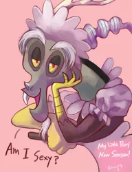 Size: 760x988 | Tagged: artist:amy30535, clothes, crossdressing, derpibooru import, discord, maid, maid discord, princess twilight sparkle (episode), safe, season 4, solo