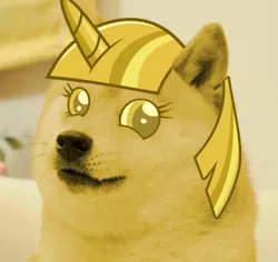 Size: 592x559 | Tagged: derpibooru import, doge, dogefied, doge scepter, exploitable meme, meme, memeception, princess twilight sparkle (episode), safe, scepter, shibe, twilight scepter, wat, wow