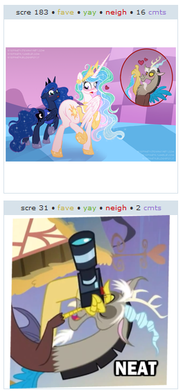 Size: 264x565 | Tagged: suggestive, artist:stepandy, derpibooru import, discord, princess celestia, princess luna, alicorn, draconequus, pony, derpibooru, princess twilight sparkle (episode), season 4, blushing, butt, chaos, discorded landscape, dislestia, exploitable meme, female, juxtaposition, juxtaposition win, male, mare, meme, meta, modular, no tail, plot, scene interpretation, shipping, straight, tail