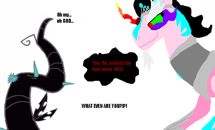 Size: 701x423 | Tagged: black vine, black vine's pickup lines, derpibooru import, implied sex, meme, oc, pickup lines, princess twilight sparkle (episode), suggestive, tiara ultima, unofficial characters only, why background pony why, you. me. x. now.