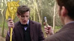 Size: 1280x720 | Tagged: david tennant, day of the doctor, derpibooru import, doctor who, eleventh doctor, matt smith, meme, princess twilight sparkle (episode), safe, scepter, sonic screwdriver, tenth doctor, twilight scepter, twilight sparkle