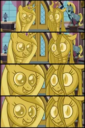 Size: 955x1431 | Tagged: artist:takua770, close-up, comic, derpibooru import, fourth wall, grin, imminent rape, imminent sex, looking at you, meme, palindrome get, princess cadance, princess twilight sparkle (episode), queen chrysalis, run, safe, scepter, smiling, the fourth wall cannot save you, twilight scepter, zoom