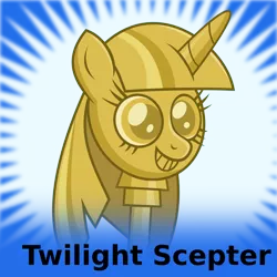 Size: 1024x1024 | Tagged: artist:takua770, derpibooru, derpibooru import, exploitable meme, meme, meta, official spoiler image, princess twilight sparkle (episode), safe, scepter, solo, spoilered image joke, spoiler image, twibooru, twilight scepter, twilight scepter meme