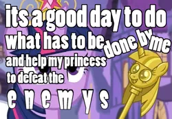 Size: 653x454 | Tagged: safe, derpibooru import, edit, edited screencap, screencap, alicorn, pony, princess twilight sparkle (episode), caption, female, half life full life consequences, image macro, mare, scepter, solo, text, twilight scepter