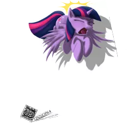 Size: 3333x3333 | Tagged: safe, artist:unnop64, derpibooru import, twilight sparkle, twilight sparkle (alicorn), alicorn, pony, female, fourth wall, high res, mare, solo