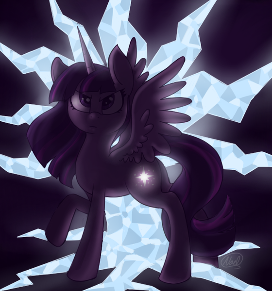 Size: 700x750 | Tagged: safe, artist:mc10215, derpibooru import, tree of harmony, twilight sparkle, twilight sparkle (alicorn), alicorn, pony, princess twilight sparkle (episode), backlighting, female, mare, solo