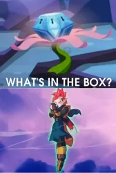 Size: 378x564 | Tagged: derpibooru import, dragon ball z, exploitable meme, meme, mystery box of plot importance, princess twilight sparkle (episode), safe, what's in the box?