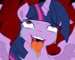 Size: 1800x1440 | Tagged: suggestive, artist:bees, derpibooru import, twilight sparkle, twilight sparkle (alicorn), alicorn, pony, ahegao, crying, drool, female, mare, open mouth, solo, solo female, tongue out