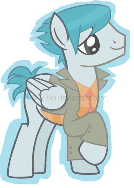 Size: 753x1061 | Tagged: safe, derpibooru import, ponified, ghost, ghost pony, pony, billy joe cobra, crossover, disney xd, dude that's my ghost!, solo