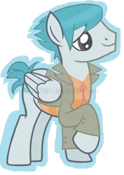 Size: 753x1061 | Tagged: safe, derpibooru import, ponified, ghost, ghost pony, pony, billy joe cobra, crossover, disney xd, dude that's my ghost!, solo