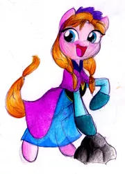 Size: 1536x2136 | Tagged: safe, artist:jazz-dafunk, derpibooru import, ponified, pony, anna, cute, disney, female, frozen (movie), mare, princess anna, solo