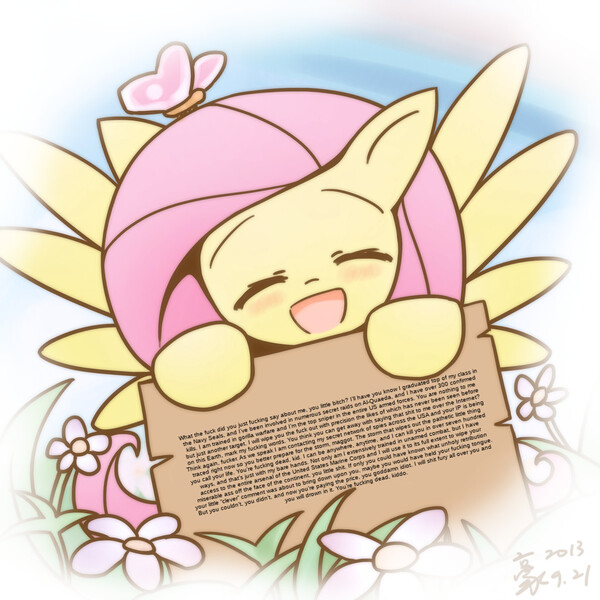 Size: 1024x1024 | Tagged: artist:howxu, copypasta, derpibooru import, edit, fluttershy, meme, navy seal copypasta, safe, solo, tl;dr, vulgar