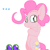 Size: 750x750 | Tagged: safe, artist:lincolm, derpibooru import, gummy, pinkie pie, pony, animated, bipedal, blinking, crying, deflated, deflation, floppy ears, gif, gummy doesn't give a fuck, image, pinkamena diane pie, pinkie-replies, sad