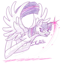 Size: 986x1024 | Tagged: safe, artist:feniiku, derpibooru import, twilight sparkle, twilight sparkle (alicorn), alicorn, pony, female, mare, solo