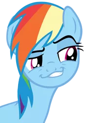 Size: 3200x4444 | Tagged: absurd resolution, artist:9x18, daring don't, derpibooru import, faic, rainbow dash, safe, simple background, smug, smugdash, solo, transparent background, vector