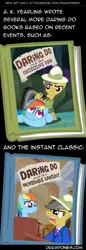 Size: 850x2468 | Tagged: ace attorney, artist:drawponies, book cover, comic, cover, crossover, daring do, daring don't, derpibooru import, phoenix wright, rainbow dash, safe