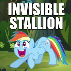 Size: 400x400 | Tagged: caption, daring don't, derpibooru import, happy sex, image macro, implied sex, innuendo, invisible stallion, rainbow dash, sex, solo, suggestive, text