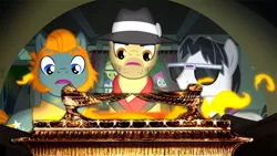 Size: 896x504 | Tagged: applejack, ark of the covenant, biff, daring don't, derpibooru import, edit, edited screencap, henchmen, indiana jones, pinkie pie, raiders of the lost ark, rarity, rogue (character), safe, screencap, this will end in death, this will end in tears, this will end in tears and/or death, withers