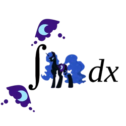 Size: 800x800 | Tagged: bedroom eyes, butt, calculus, cutie mark, derpibooru import, don't drink and derive, dx, flank, integral, looking back, math, nightmare moon, plot, safe, sexy, simple background, stupid sexy nightmare moon, transparent background, vector