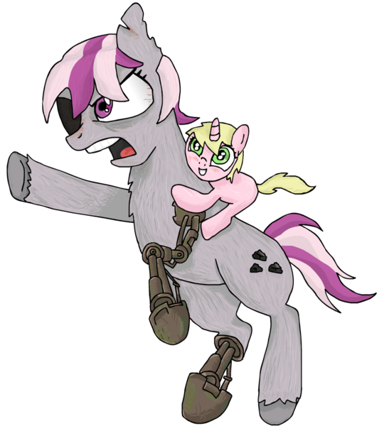 Size: 855x950 | Tagged: angry, artist:teschke, cyborg, derpibooru import, fallout equestria, oc, oc:hired gun, oc:serenity (fallout equestria: heroes), prosthetics, safe, unofficial characters only