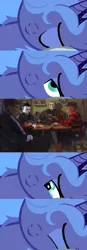 Size: 400x1150 | Tagged: safe, derpibooru import, princess luna, pony, bed meme, exploitable meme, freddy krueger, friday the 13th, halloween (movie), jason voorhees, leatherface, meme, michael myers, morning after, nightmare on elm street, the texas chainsaw massacre