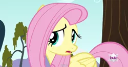 Size: 1152x608 | Tagged: bats!, caption, derpibooru import, edit, edited screencap, fluttershy, meme, safe, screencap, solo, youtube caption