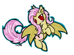 Size: 1400x1050 | Tagged: safe, artist:izze-bee, derpibooru import, fluttershy, bat pony, pony, bats!, bat ponified, flutterbat, race swap, solo