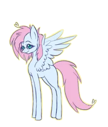 Size: 409x479 | Tagged: artist:spectrumstrings, derpibooru import, oc, offspring, parent:fluttershy, parent:soarin', parents:soarinshy, safe, simple background, solo, transparent background, unofficial characters only