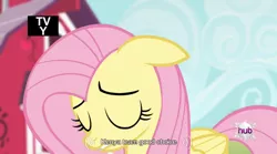 Size: 640x355 | Tagged: bats!, caption, derpibooru import, edit, edited screencap, fluttershy, meme, mlp-captions, safe, screencap, solo, youtube caption