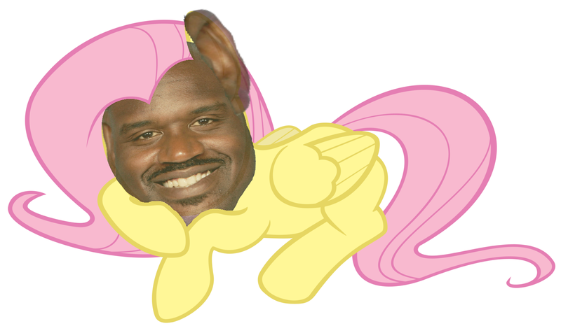 Size: 1600x952 | Tagged: derpibooru import, fluttershaq, fluttershy, safe, shaq, shaquille o'neal, shoop, wat