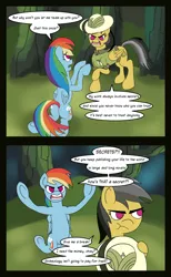 Size: 3072x5000 | Tagged: anatomically incorrect, artist:armoredpegasus, comic, daring do, daring don't, derpibooru import, incorrect leg anatomy, rainbow dash, safe