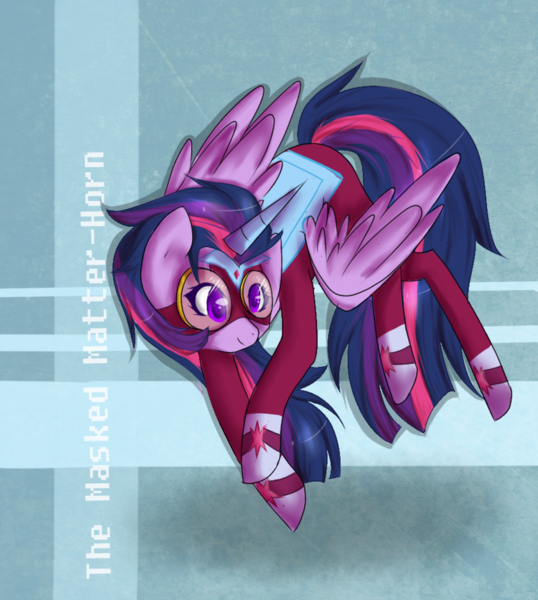 Size: 846x944 | Tagged: safe, artist:lying-cake, derpibooru import, masked matter-horn, twilight sparkle, twilight sparkle (alicorn), alicorn, pony, power ponies (episode), female, goggles, mare, power ponies, solo