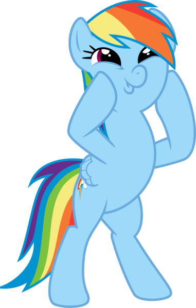 Size: 831x1308 | Tagged: safe, artist:jeatz-axl, derpibooru import, rainbow dash, pegasus, pony, daring don't, .svg available, bipedal, cute, dashface, female, mare, rainbow dash is best facemaker, simple background, solo, standing, svg, transparent background, vector