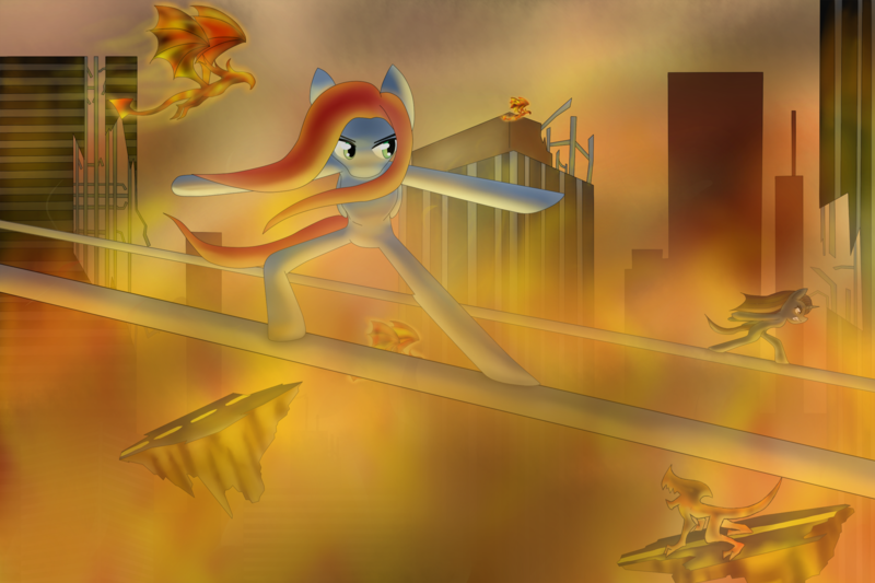 Size: 2160x1440 | Tagged: artist:always-a-keepsake, crisis city, crossover, derpibooru import, kiriban, oc, oc:ana, oc:keepsake, safe, sonic '06, sonic the hedgehog (series)