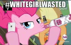 Size: 1280x813 | Tagged: alcohol, applejack, derpibooru import, duckface, hashtag, iphone, meme, mike's hard lemonade, pinkie apple pie, pinkie pie, safe, selfie, selfie olympics, smirnoff, vodka