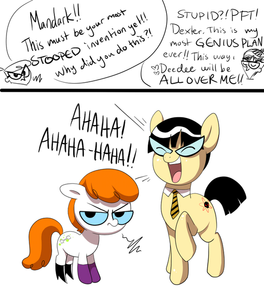 Size: 700x793 | Tagged: safe, artist:miikanism, derpibooru import, ponified, pony, dexter, dexter's laboratory, mandark