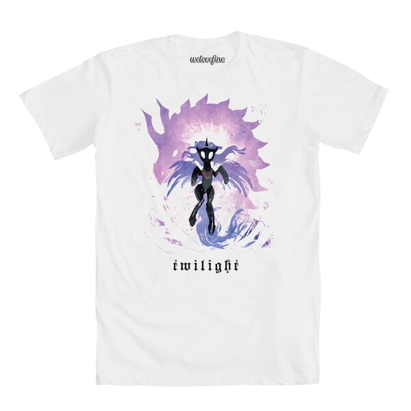 Size: 1000x1000 | Tagged: safe, artist:ziom05, derpibooru import, official, twilight sparkle, twilight sparkle (alicorn), alicorn, pony, badass, clothes, female, mare, shirt, solo, t-shirt, welovefine