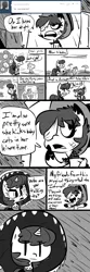 Size: 700x2100 | Tagged: and that's terrible, artist:tess, ask hobo pony, comic, derpibooru import, hobo pony, meme, monochrome, oc, safe, tumblr, unofficial characters only