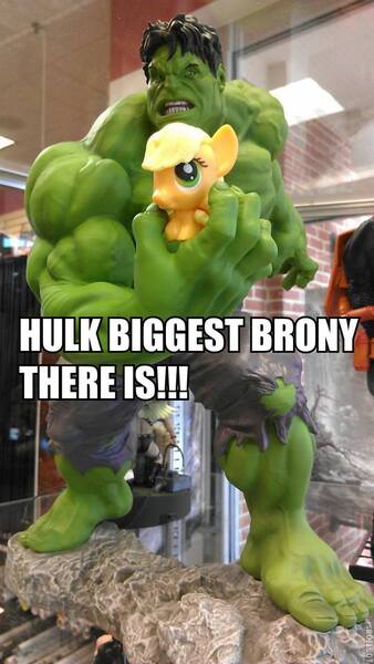 Size: 541x960 | Tagged: applejack, caption, derpibooru import, fash'ems, image macro, marvel, safe, text, the incredible hulk, toy