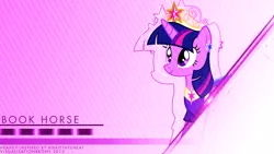 Size: 2560x1440 | Tagged: safe, artist:kibbiethegreat, artist:visualizationbrony, derpibooru import, twilight sparkle, twilight sparkle (alicorn), alicorn, pony, crown, female, jewelry, mare, regalia, solo, vector, wallpaper